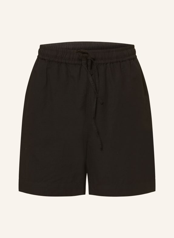 NEO NOIR Shorts SHEA with linen BLACK