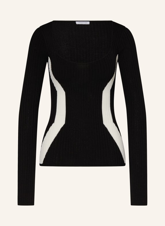 PATRIZIA PEPE Sweater BLACK/ WHITE