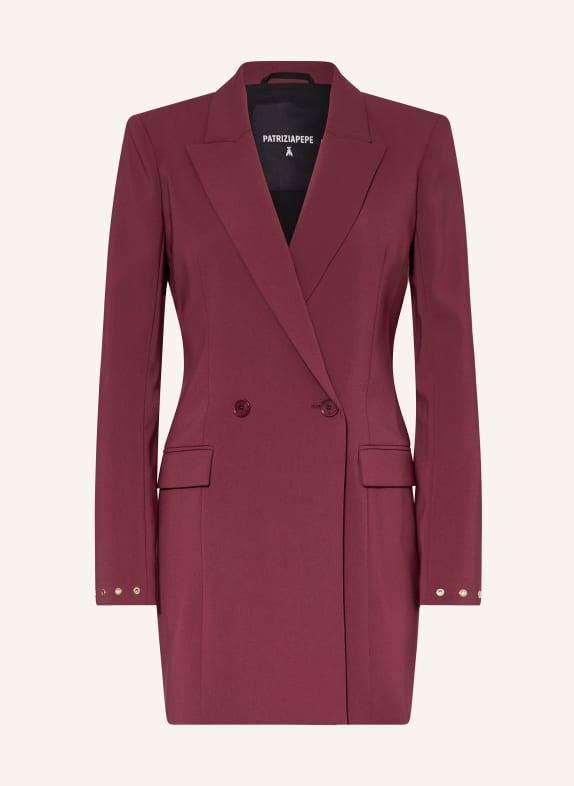 PATRIZIA PEPE Blazer dress DARK RED