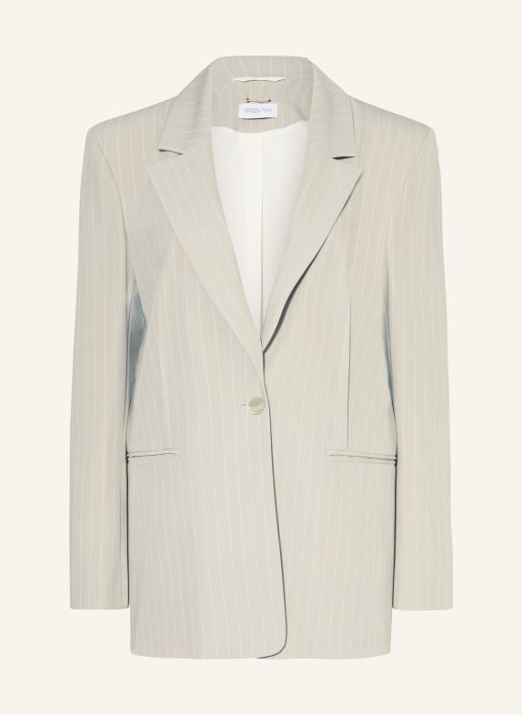 PATRIZIA PEPE Blazer LIGHT GRAY/ WHITE