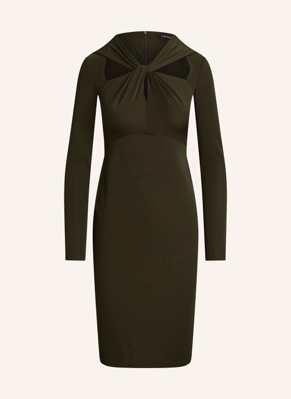 LAUREN RALPH LAUREN Kleid mit Cut-outs OLIV