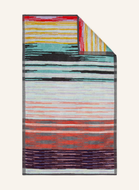 MISSONI Home Guest towel MINUETTO MINT/ YELLOW/ RED