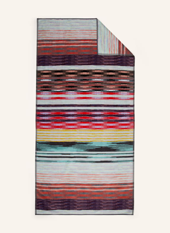 MISSONI Home Bath towel MINUETTO RED/ DARK GRAY/ MINT