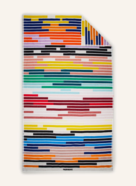 MISSONI Home Beach towel MELODY ORANGE/ BLUE/ LIGHT GRAY