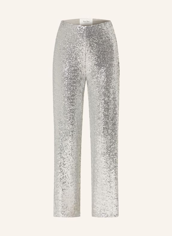 Part Two Marlenehose mit Pailletten SILBER