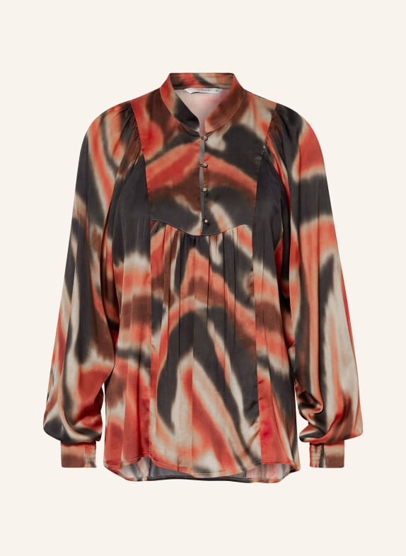 summum woman Blusenshirt DUNKELGRÜN/ ROT/ ORANGE