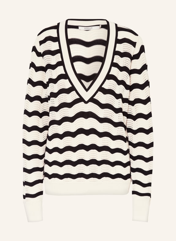 summum woman Pullover ECRU/ SCHWARZ