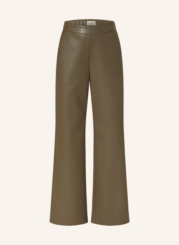 summum woman Shirt blouse in satin OLIVE