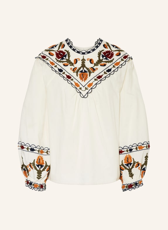 summum woman Blouse ECRU/ DARK RED/ DARK BLUE