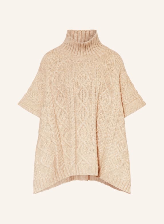summum woman Strick-Poncho HELLBRAUN