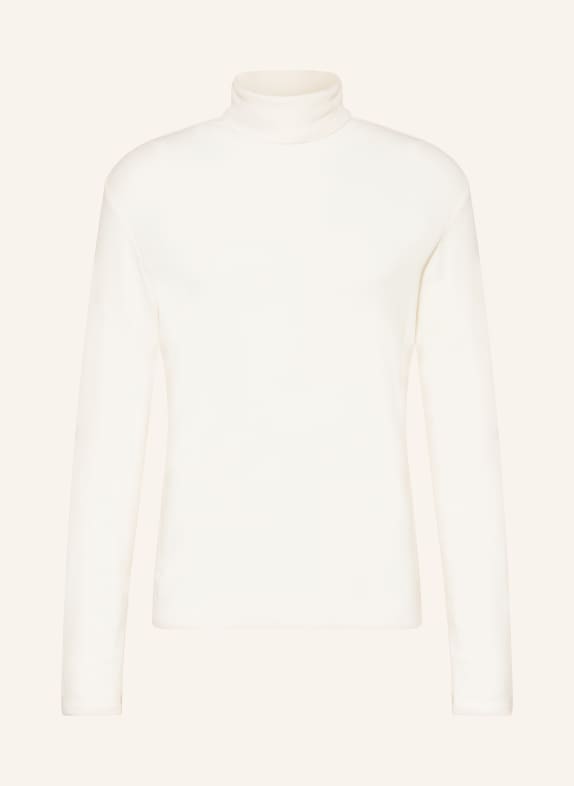 NN.07 Rollkragenshirt CLIVE aus Piqué ECRU