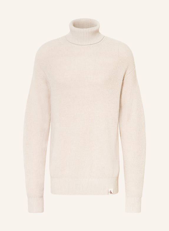 Calvin Klein Jeans Rollkragenpullover HELLBRAUN