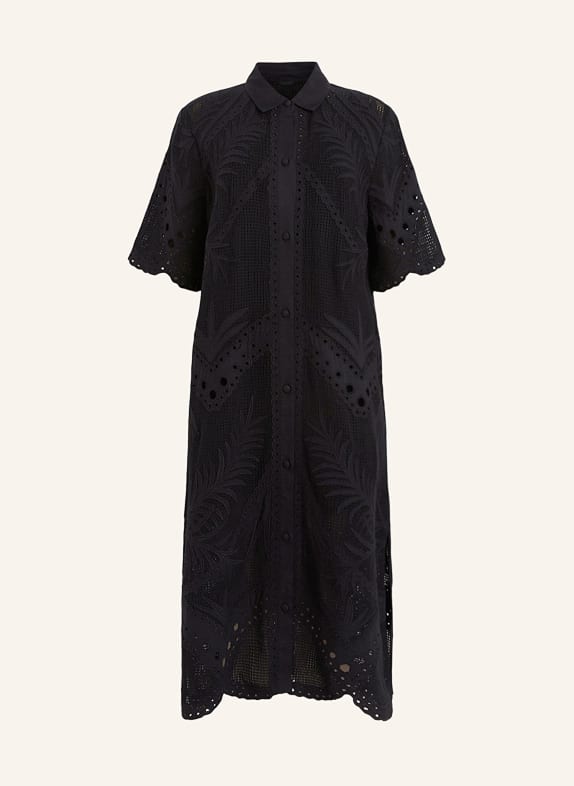 ALLSAINTS Shirt dress MERIA in lace BLACK