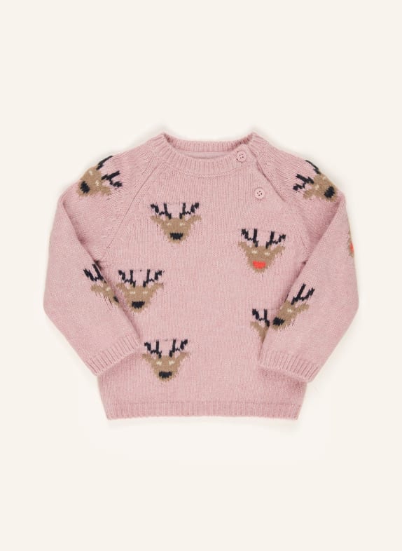 s.Oliver RED Pullover ROSA/ HELLBRAUN/ SCHWARZ