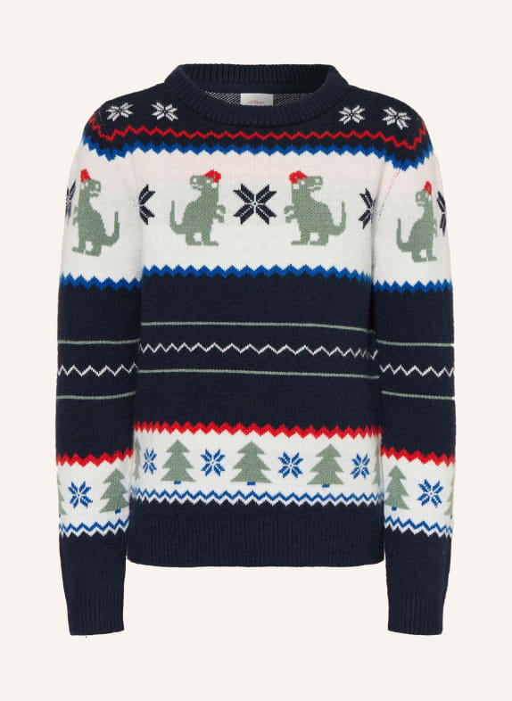 s.Oliver RED Pullover BLAU/ WEISS/ GRÜN