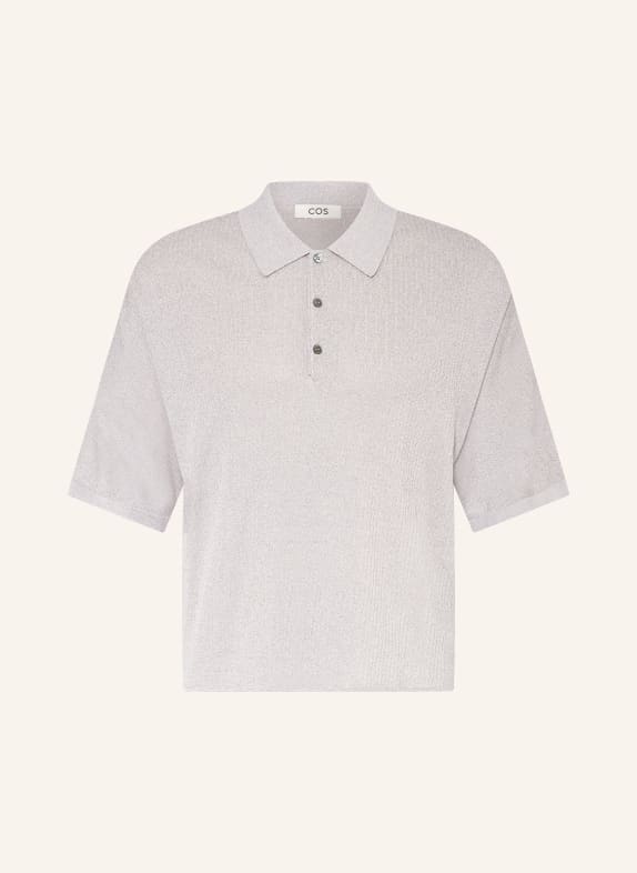 COS Strick-Poloshirt GRAU