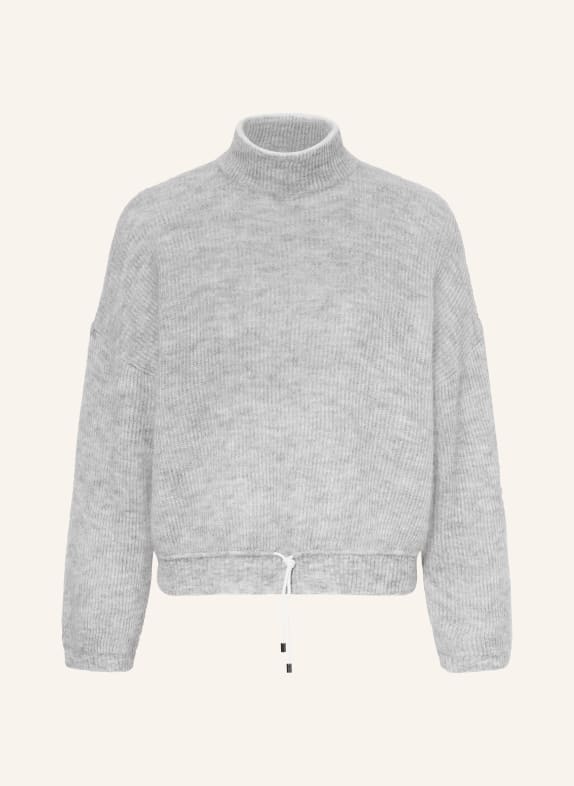 BRUNELLO CUCINELLI Sweater with mohair LIGHT GRAY