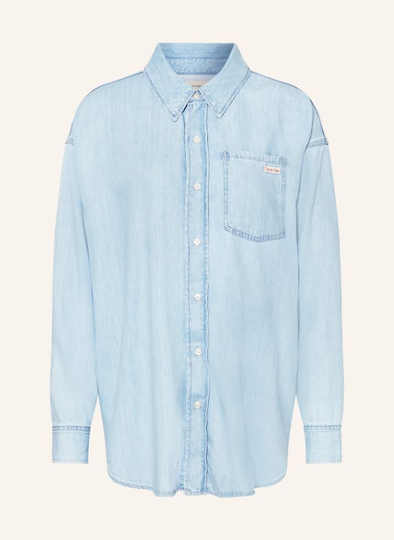 Calvin Klein Jeans Oversized-Hemdbluse HELLBLAU