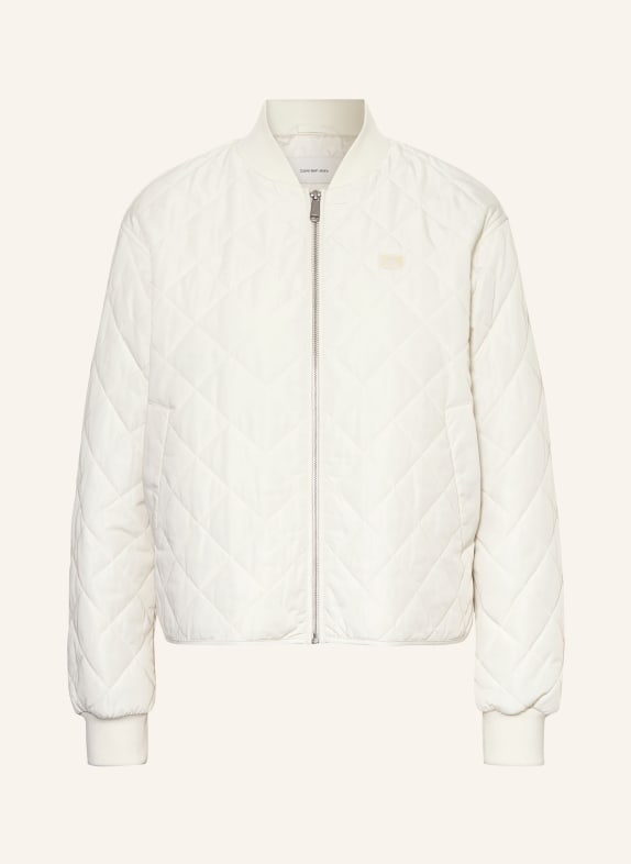 Calvin Klein Jeans Quilted bomber jacket ECRU