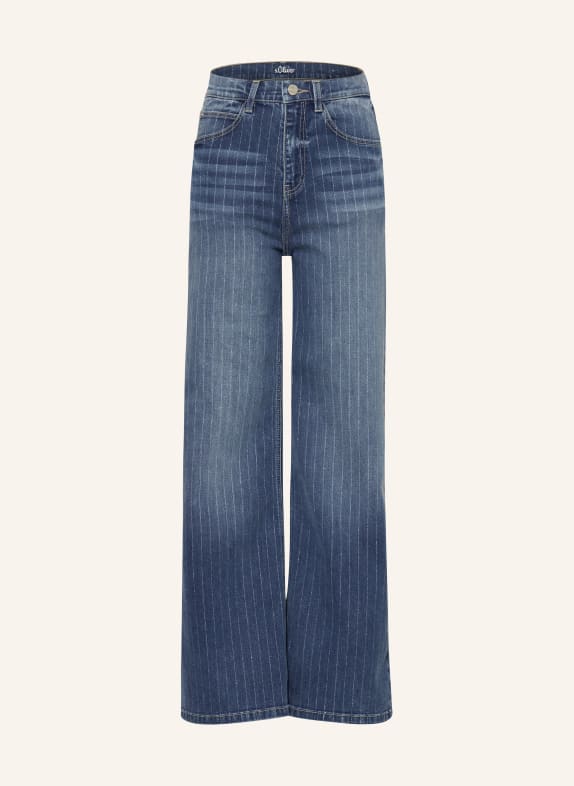 s.Oliver RED Jeans Straight Fit mit Glitzergarn 55Z7 BLUE