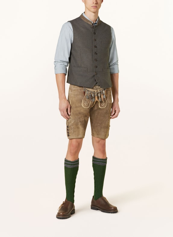 HIRSCHER Trachten lederhosen NEUBURG OLIVE