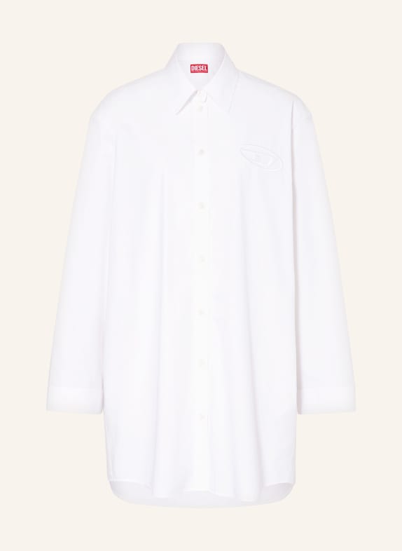 DIESEL Shirt dress D-DALIS WHITE