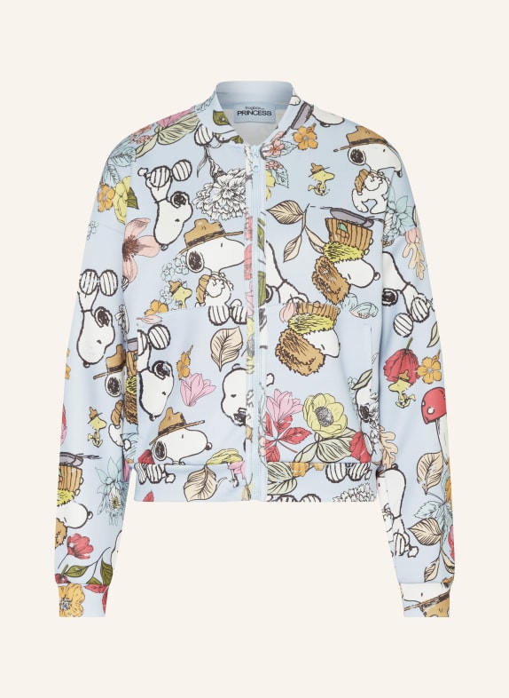FrogBox Sweatjacke HELLBLAU/ BRAUN/ GELB