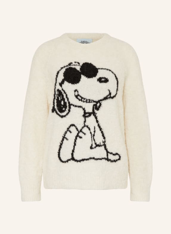 FrogBox Pullover mit Alpaka WEISS/ SCHWARZ