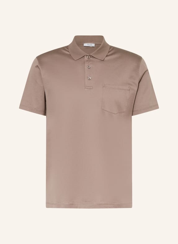 REISS Jersey-Poloshirt AUSTIN DUNKELBRAUN