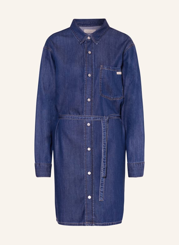 Calvin Klein Jeans Hemdblusenkleid in Jeansoptik BLAU