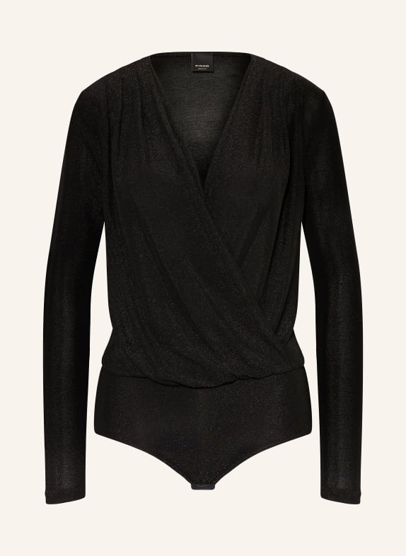 PINKO Body CALOGERO mit Glitzergarn SCHWARZ