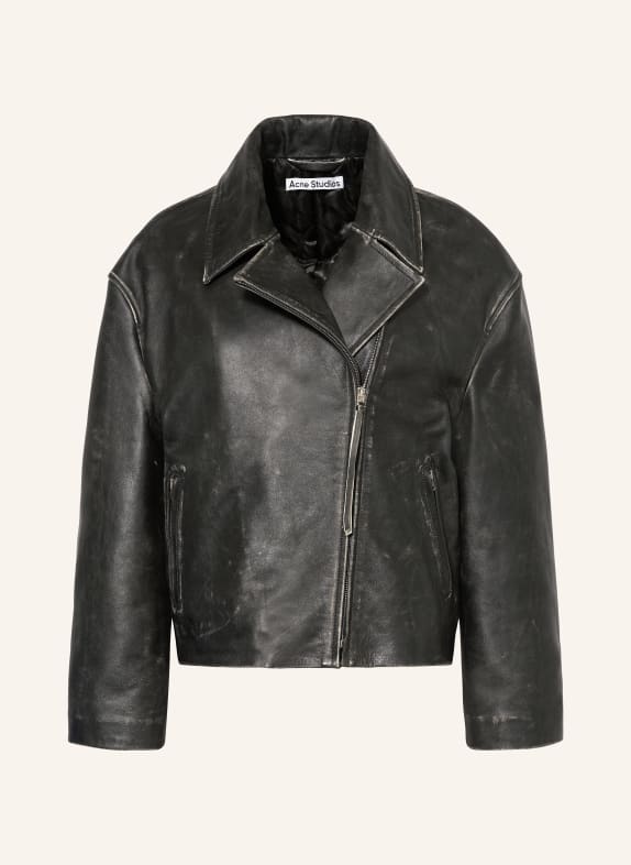 Acne Studios Lederjacke SCHWARZ