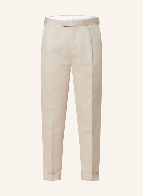 REISS Chinos extra slim fit with linen 04 STONE
