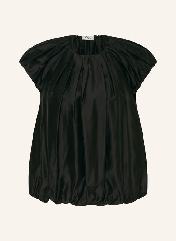 COS Blouse top in satin BLACK