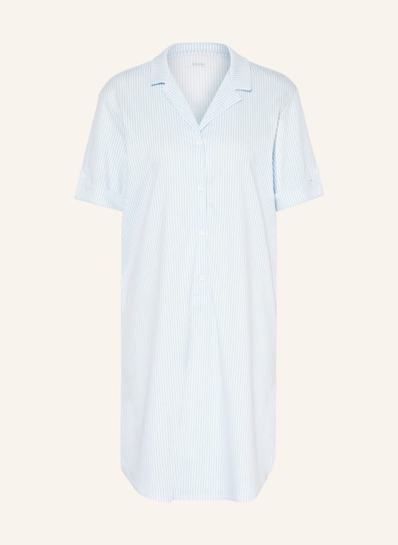 CALIDA Nightgown AMALFI JOURNEY LIGHT BLUE/ WHITE