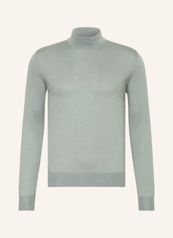 FIORONI Cashmere sweater with silk LIGHT GREEN