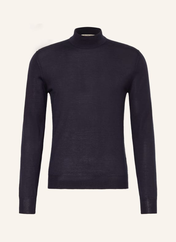 FIORONI Cashmere sweater with silk DARK BLUE