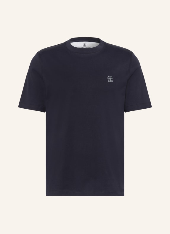 BRUNELLO CUCINELLI T-shirt DARK BLUE