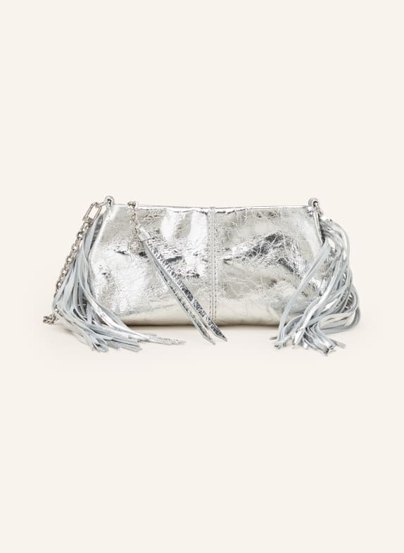 maje Clutch SILBER