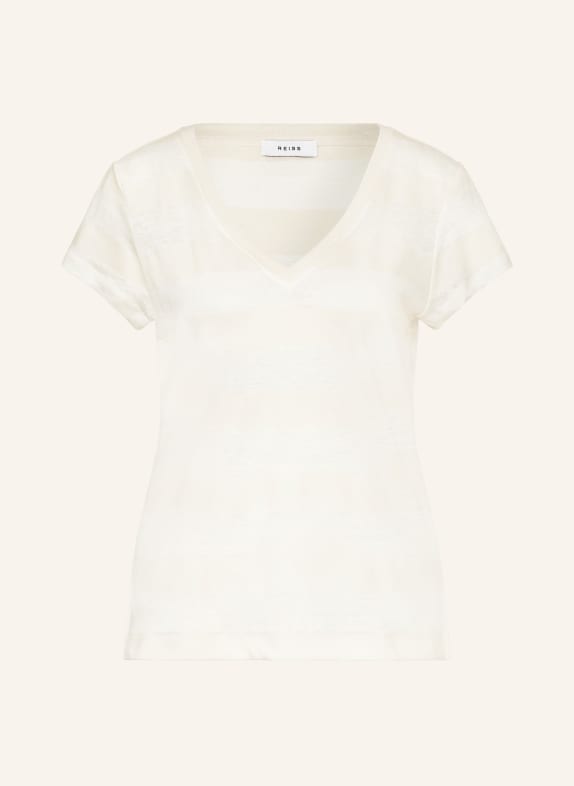 REISS T-shirt NOLA with linen BEIGE