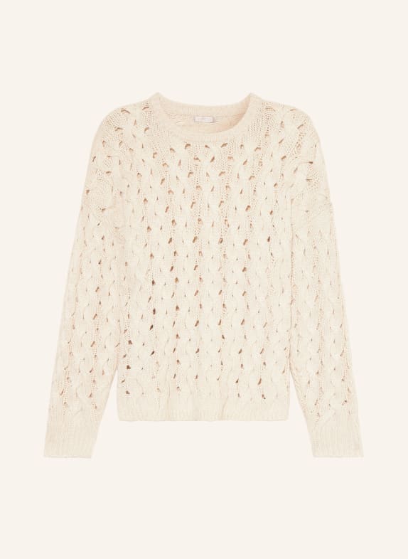 GUESS Pullover TAWNYA mit Glitzergarn CREME