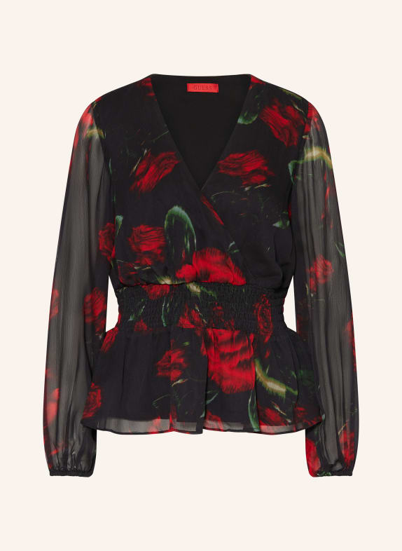 GUESS Blouse BLACK/ RED/ GREEN