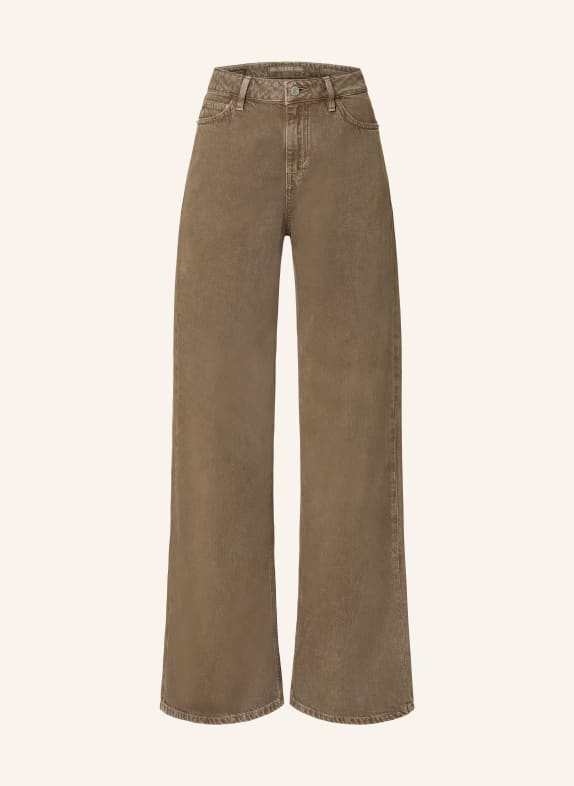 GUESS Flared Jeans BELLFLOWER FN8J WASHED TAUPE MULT