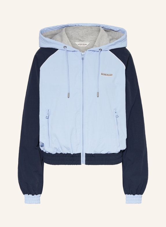 GUESS JEANS Trainingsjacke HELLBLAU/ DUNKELBLAU