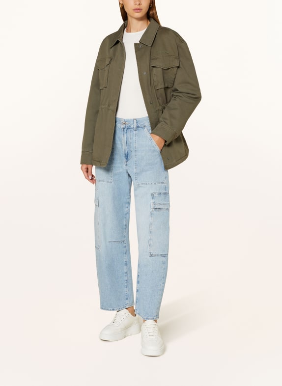 GUESS JEANS Kurtka polowa OLIWKOWY