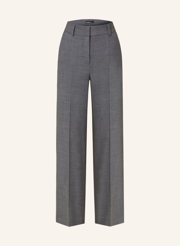 CAMBIO Wide leg trousers AMELIE GRAY/ DARK GRAY