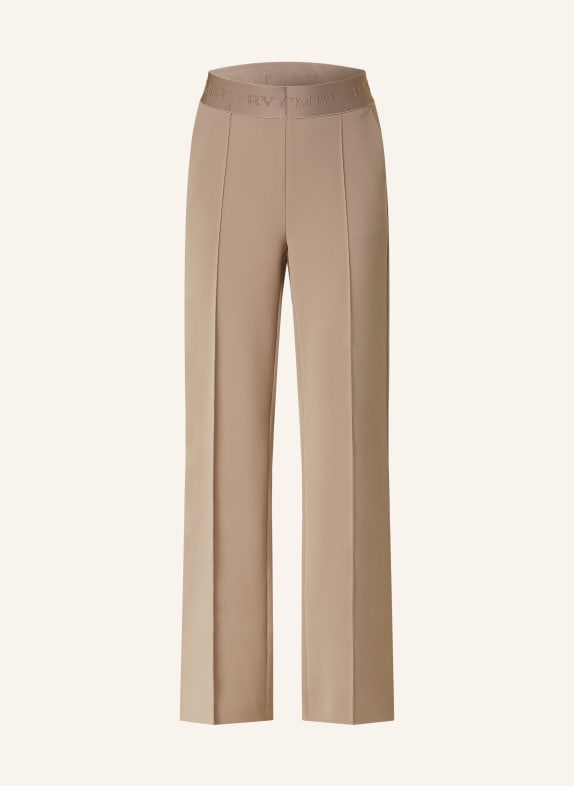 CAMBIO Wide leg trousers LIGHT BROWN