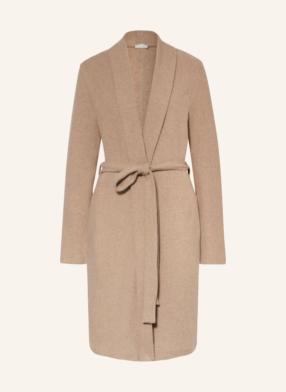 HANRO Strick-Kimono EASY WEAR HELLBRAUN