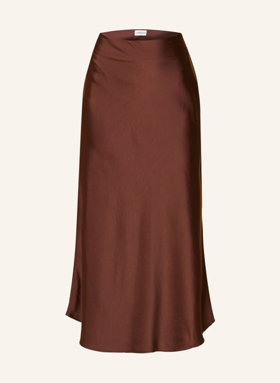 CLAUDIE PIERLOT Satinrock DUNKELBRAUN