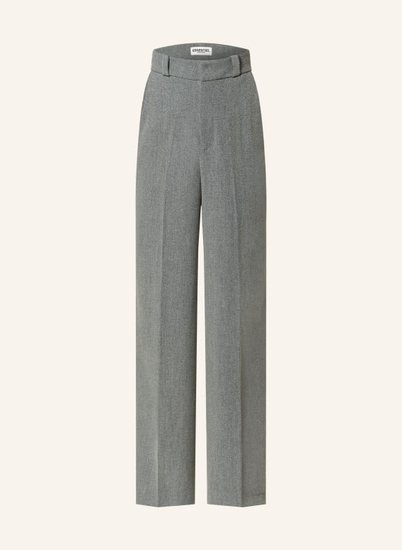 ESSENTIEL ANTWERP Wide leg trousers GHOUL GRAY